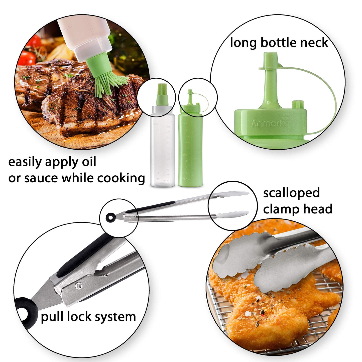 Metal Spatula Set of 6 - Griddle Accessories kit - Grill Flat Spatula Pancake Flipper Hamburger Turner - Metal Utensil Great for BBQ Grill Flat Top Cast Iron Griddle