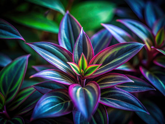4 Silver Star Wandering Jew Cuttings to Grow - Tradescantia - Easy to Grow Wandering Jew, Wandering Dude