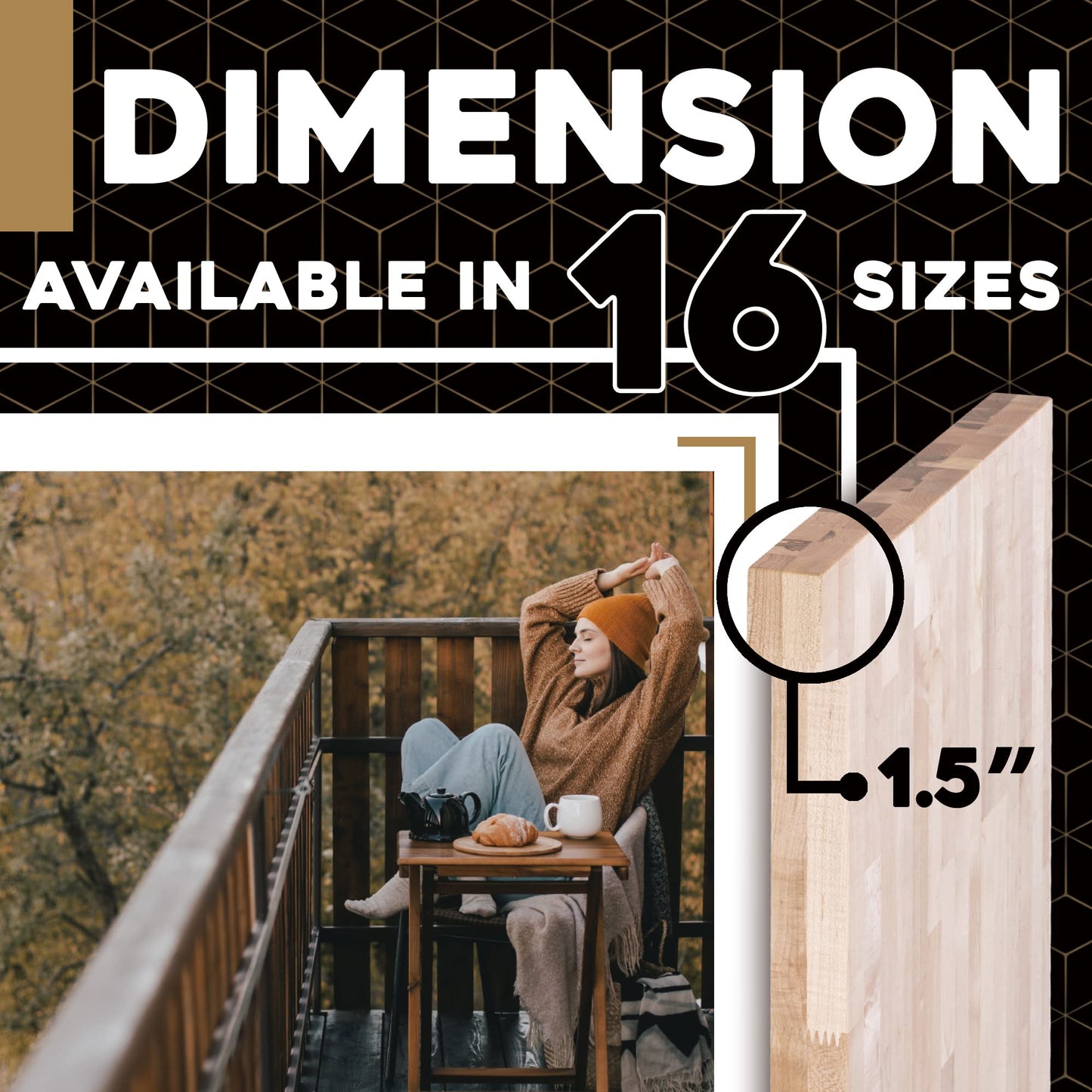 DuraSteel Solid Wood Table Top - 30 x 18 Butcher Block Countertop - Natural Maple Slab Wood Cutting Board for Kitchen Workbench Desk Top, Large Charcuterie Boards Counter Round Chopping Wooden Bamboo