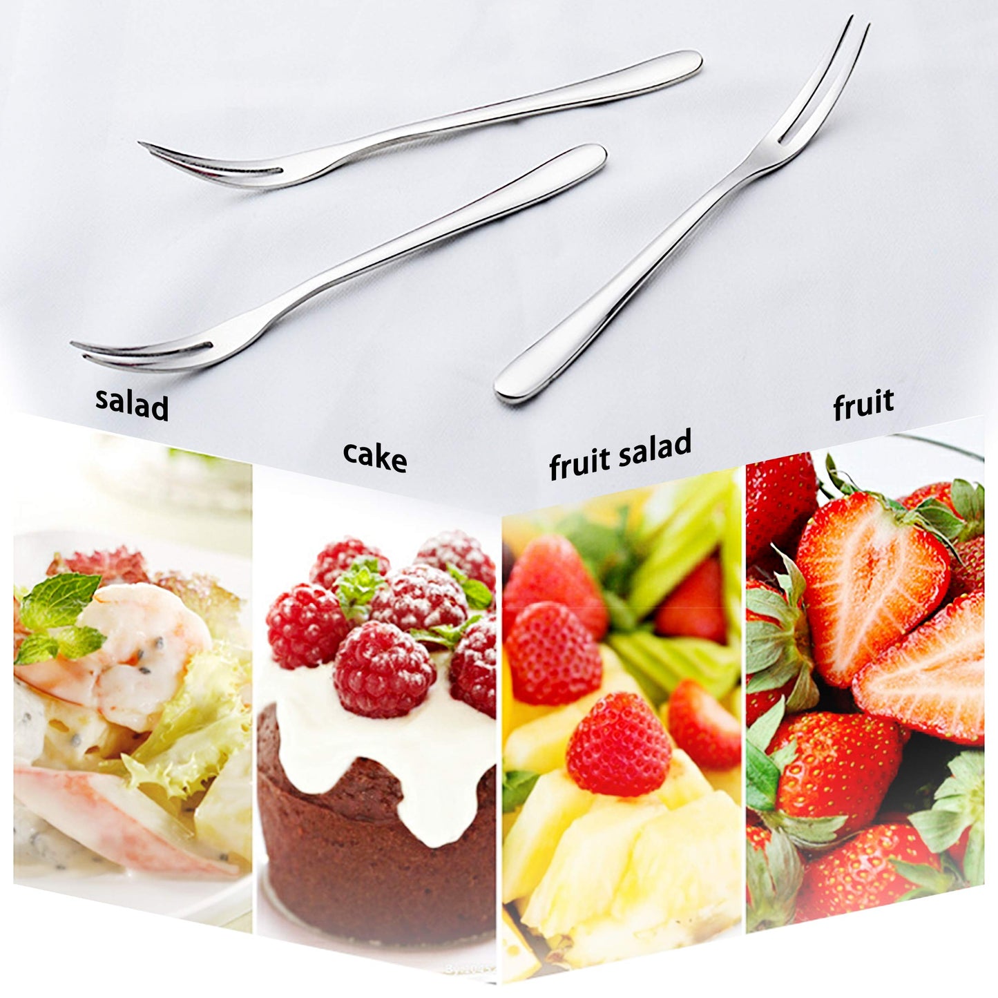 6Pcs Professional Escargot Forks, Mini Forks for Oyster and Shellfish, Appetizers Tasting Forks, Cocktail Fruit Forks