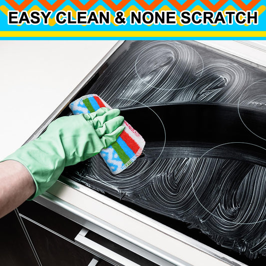 LemonRoad 12 Pack Non-Scratching Reusable Dish Scrubber European Scouring Pad 5 x 6 Dishwasher Safe Soft Scrub for Cleaning Kitchen, Bathroom and Household, Assorted Colors and Designs