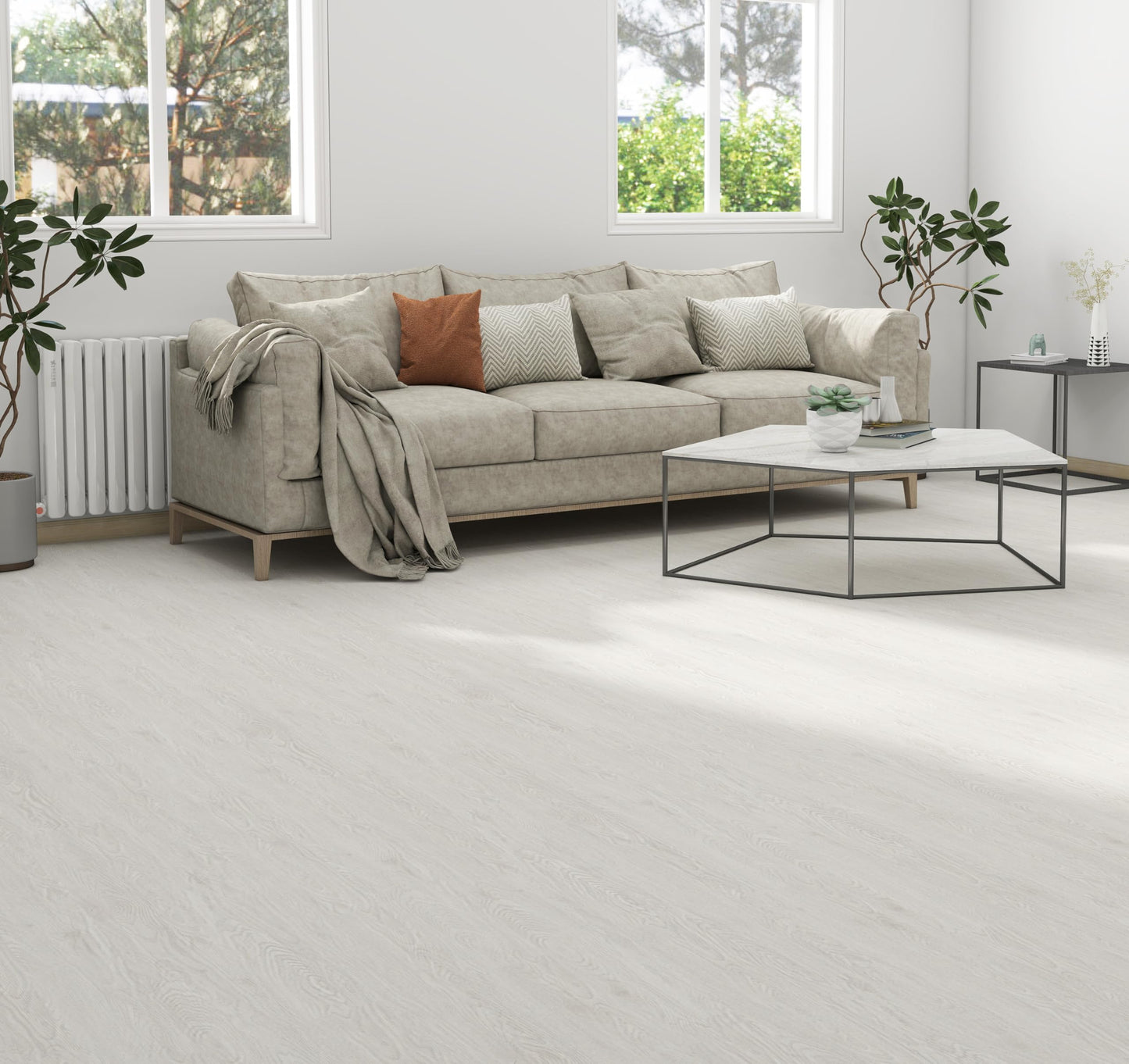 Mysflosy Self-Adhesive Vinyl Flooring Plank, 36 Pack - 6 x 36 inch, Natural Wood Grain Peel and Stick Flooring Waterproof for DIY Installation, Cover 54 Sq. Ft
