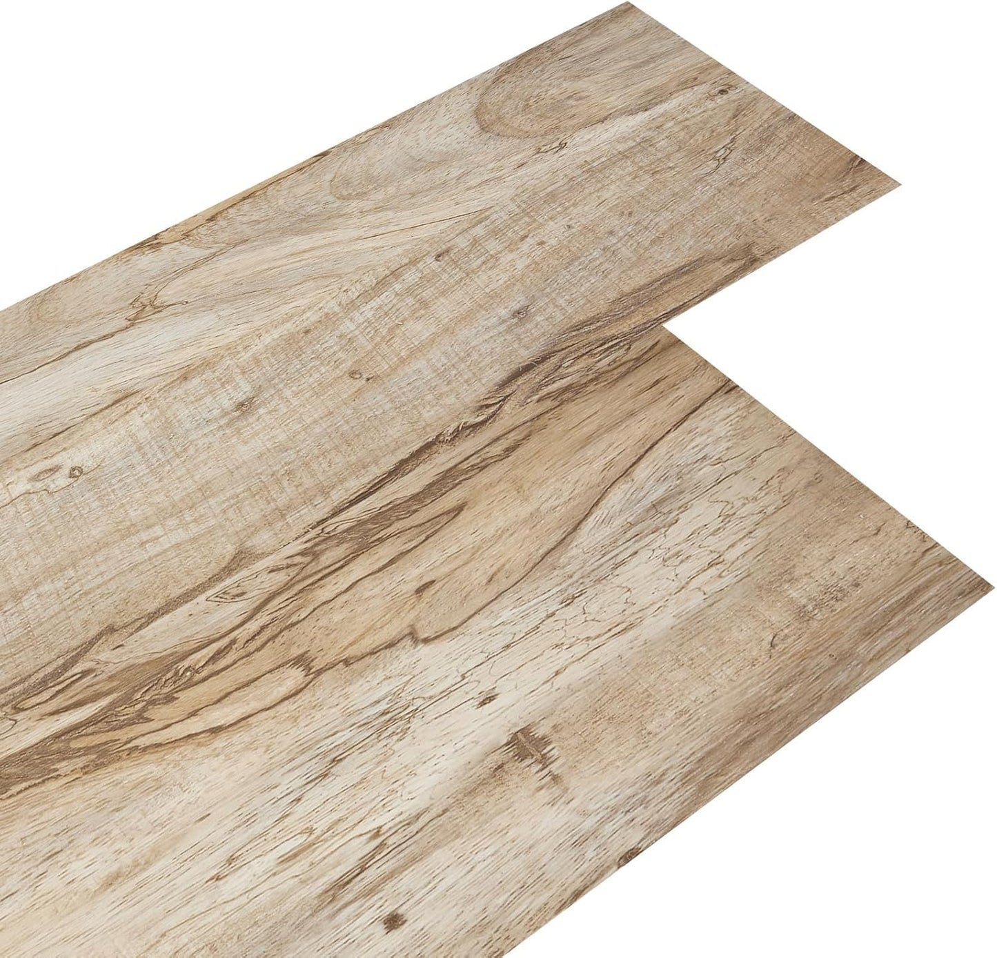 INMOZATA 36-Pack 54 Sq.Ft Peel and Stick Floor Tile, Wood Grain Flooring Planks Self Adhesive Floor Tiles Peel and Stick Waterproof Vinyl Flooring for Bedroom, Kitchen, RV, Office(Natural Wood)