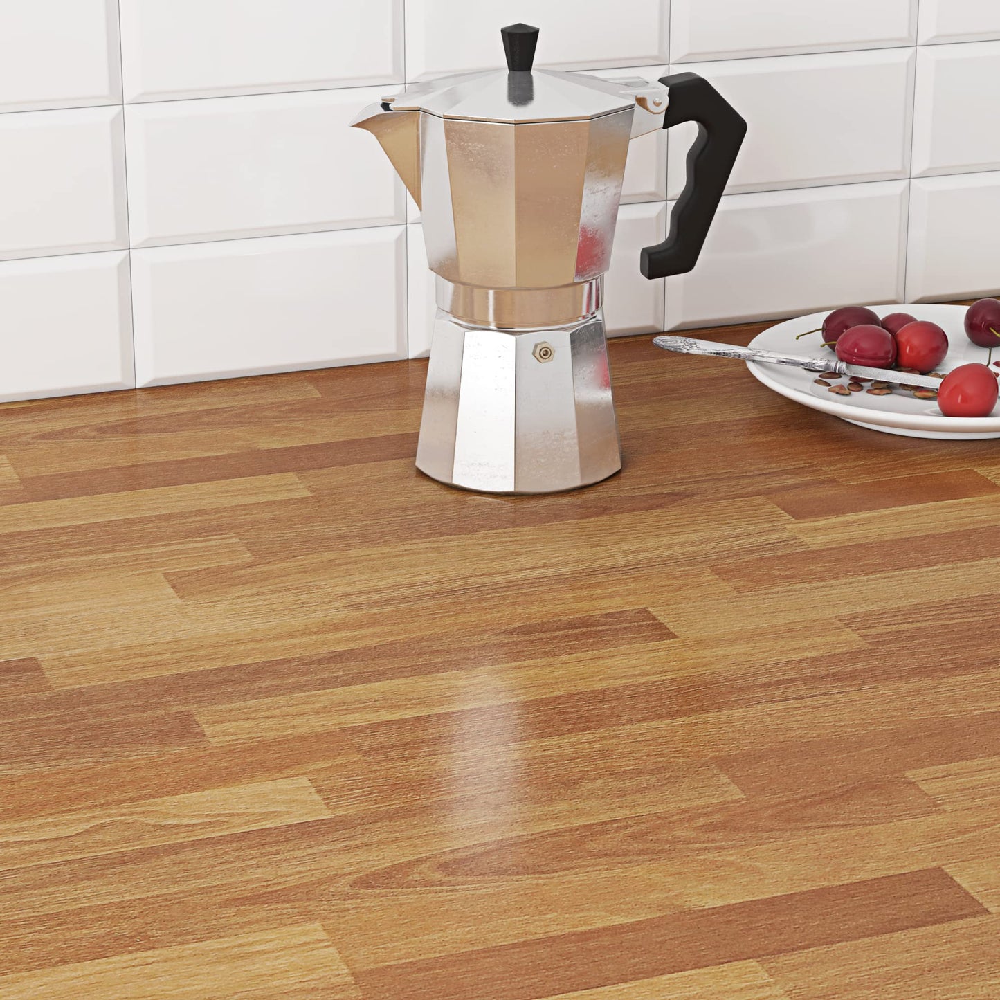 Livelynine Butcher Block Countertop Contact Paper Waterproof Wallpaper Light Wood Contact Paper for Countertops Peel and Stick Table Covers Kitchen Counter Island Desk Countertop Vinyl Wrap 15.8X78.8