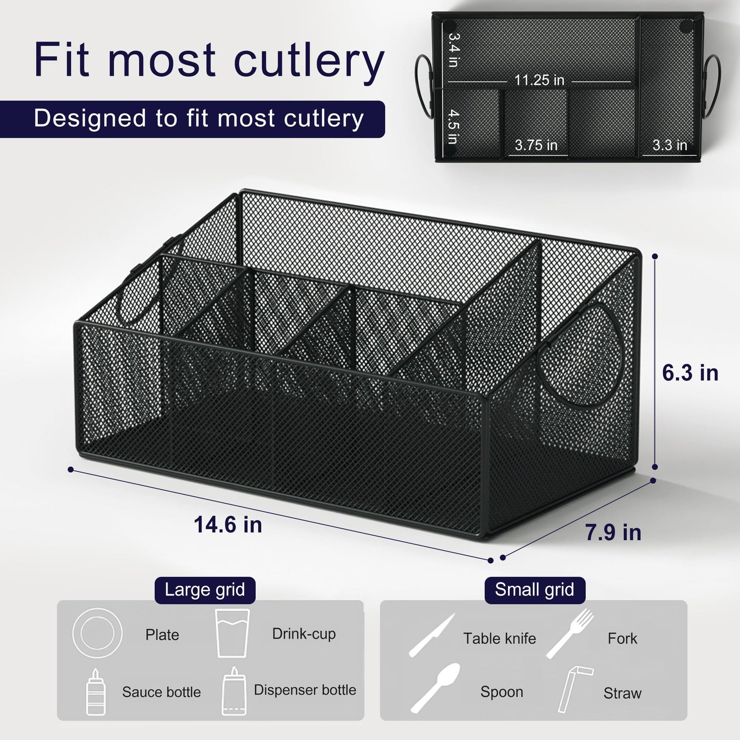 BAEK SPACE Paper Plate Caddy - Utensil Holder Dispenser - Separate Napkin Holder - Party BBQ Camping Table Organizer