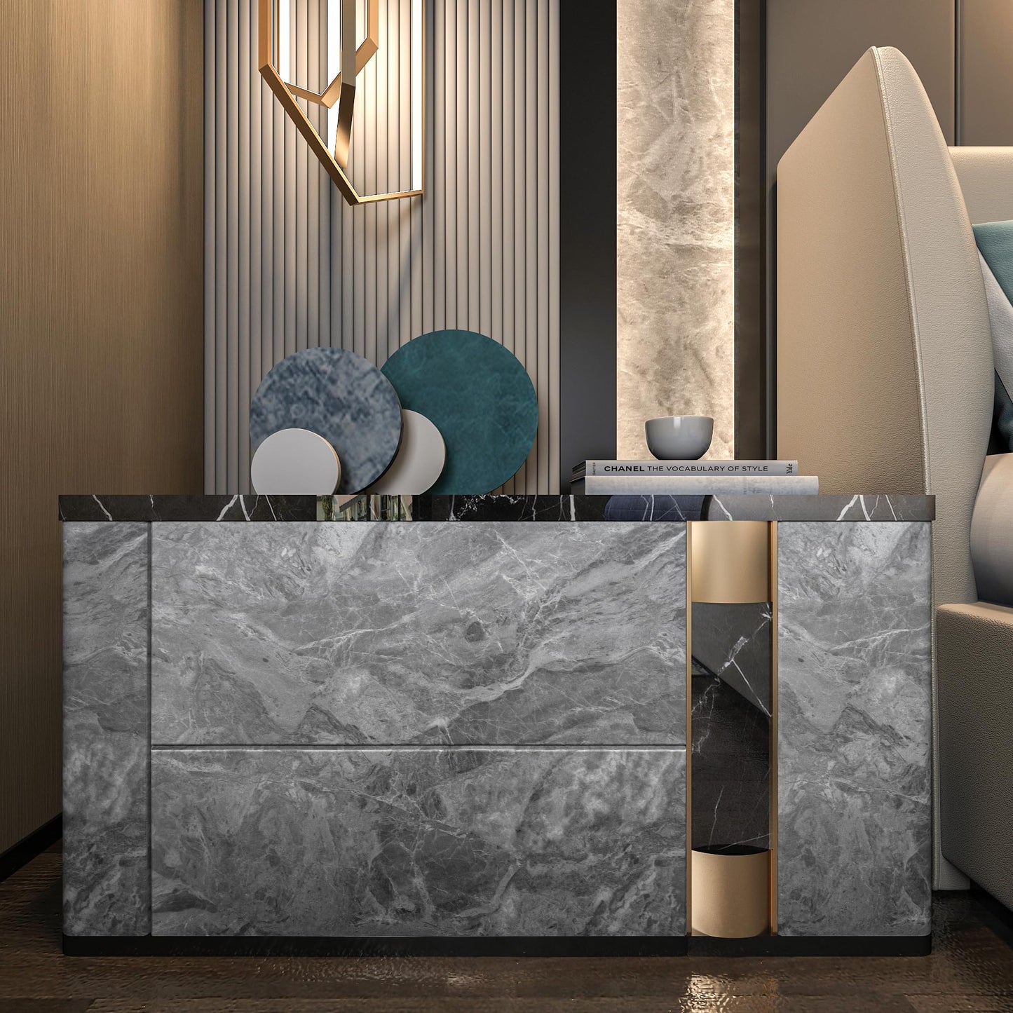 24"x197" Gray Marble Look Contact Paper Textured Grey Granite Wallpaper Peel Stick Counter top Decorative Paper Removable Waterproof Adhesive Thick Matte Wall Paper Roll Kitchen Bathroom Vinyl Wrap