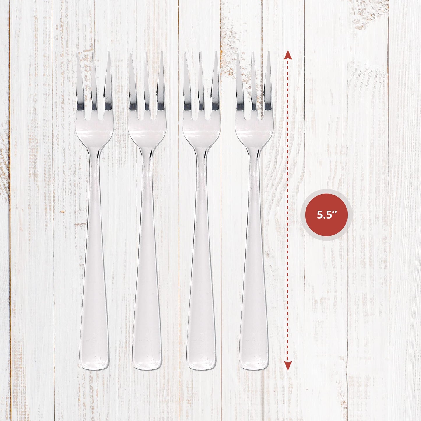 Maine Man Oyster Seafood Cocktail Appetizer Fork, Japanese18/8 Stainless Steel, Set of 4