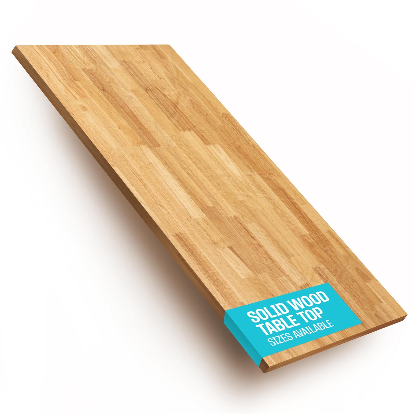 Solid Wood Desk Table Top – Pre-Finished 1.2” Thick Tabletop - Universal Fit for Standing Desks, Countertops & Workstations (55" x 24", Rubberwood)