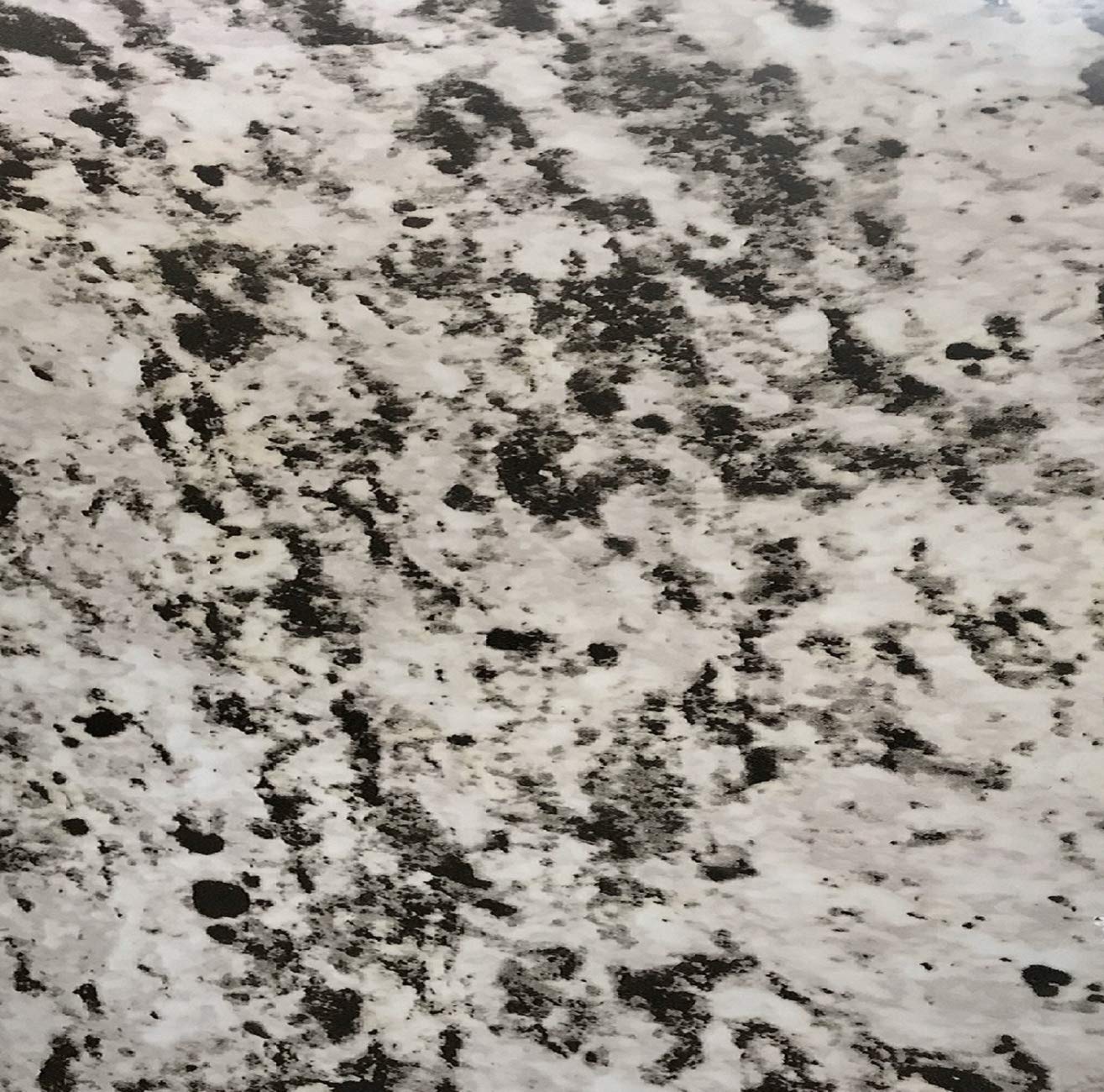 EZ FAUX DECOR Vinyl Countertop Wrap 36" x 180" Self Adhesive Grey White Black Granite Contact Paper for Countertops Peel and Stick Backsplash Formica Laminate Sheet