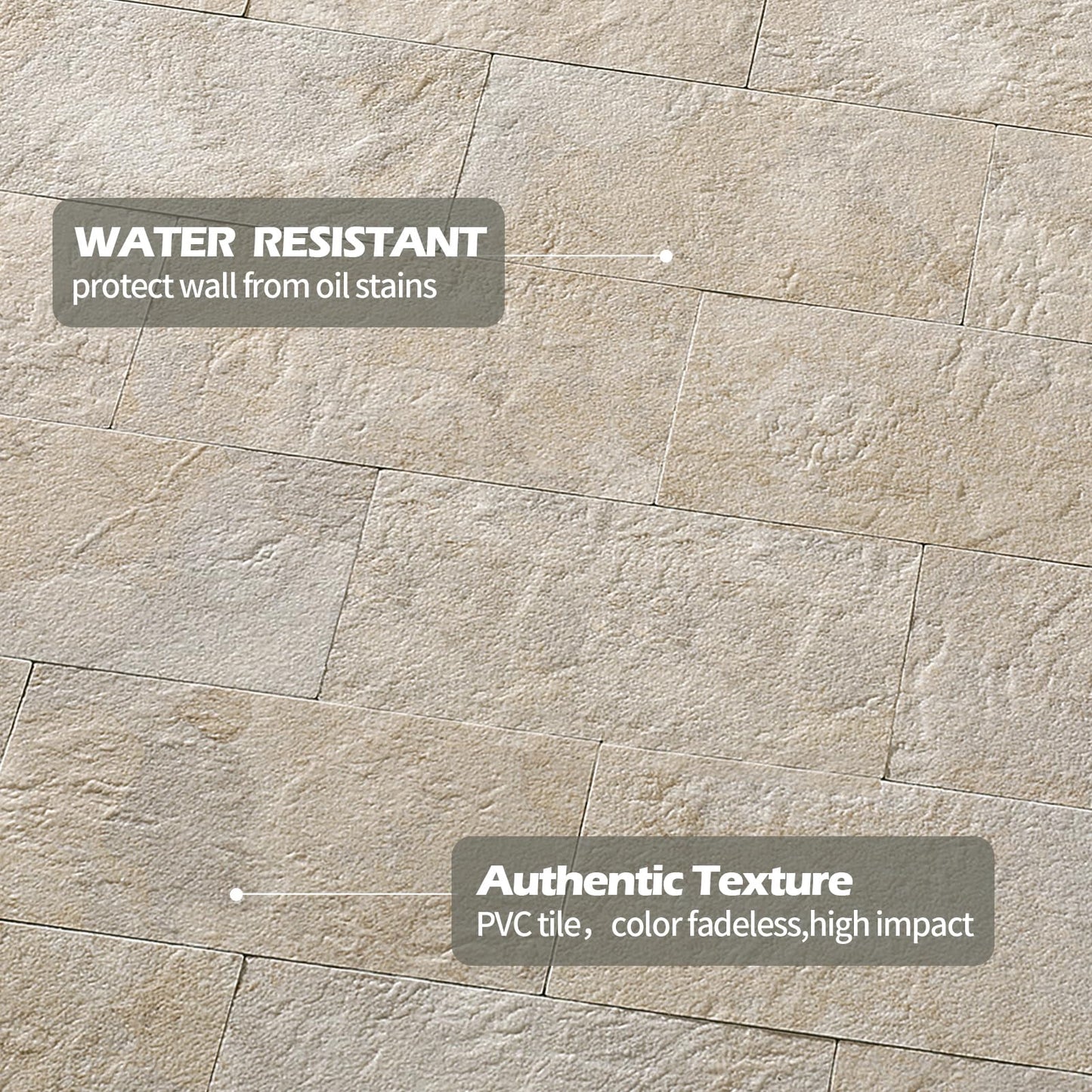 Reovatile 2026 New Upgrade Peel and Stick Backsplash Tile, Peel and Stick 11.34" X 11.57" Wall Tile for Kitchen, Bathroom, Fireplace, Laundry (Beige Ecru, 10 Packs)