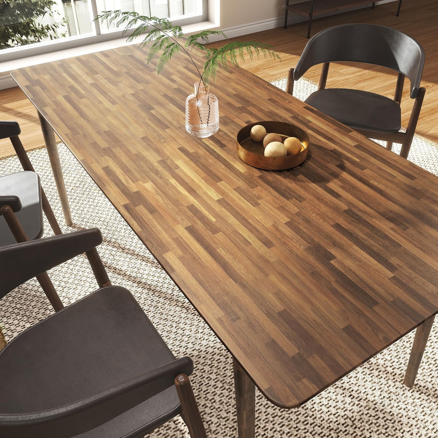 FunStick 36"x200" Large Butcher Block Countertop Contact Paper Waterproof Brown Wood Contact Paper for Cabinets Peel and Stick Countertops Wood Wallpaper for Kitchen Counter Top Covers Desk Vinyl Wrap