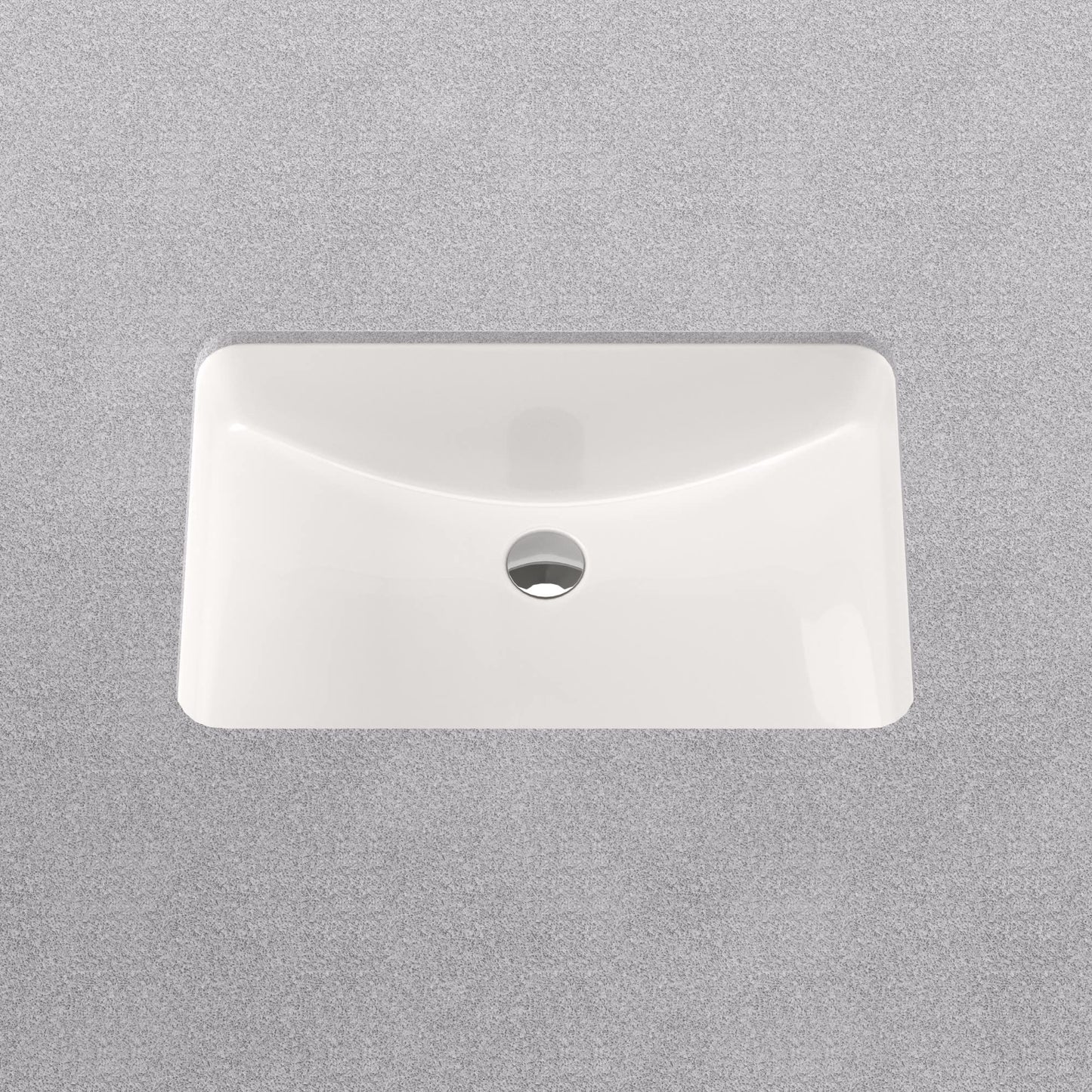 PROFLO PF1812U Norris 21" Rectangular Vitreous China Undermount Bathroom Sink with Overflow - White