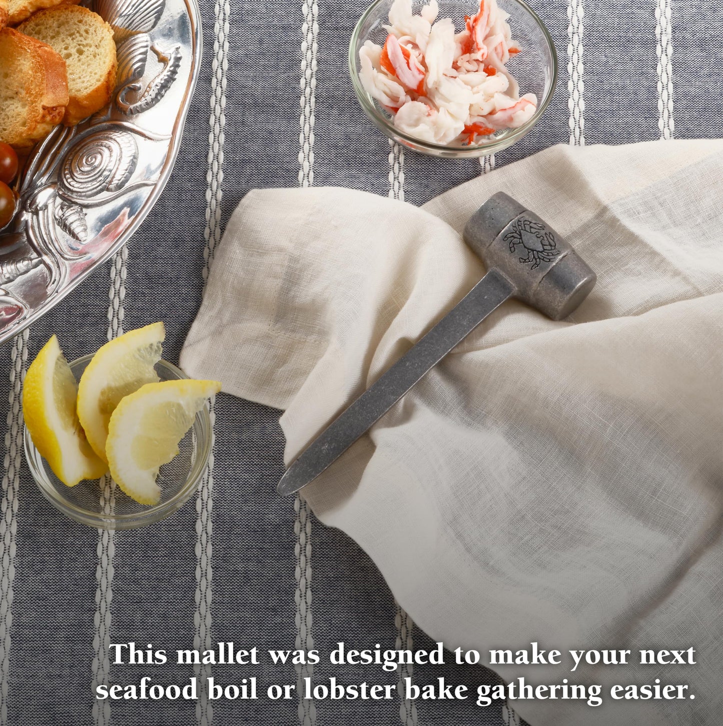 Wilton Armetale Seafood Mallet,Silver 6.5-Inch