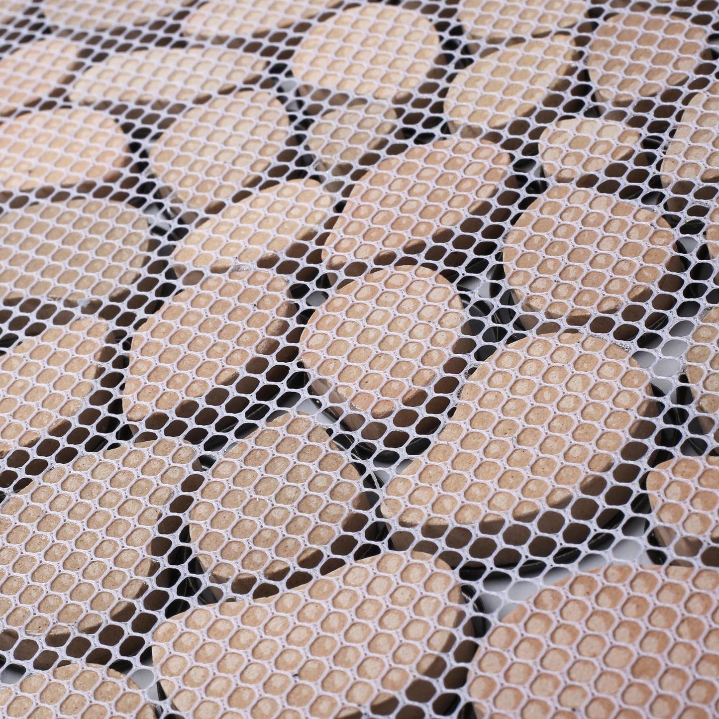 Primoon Black Tile Backsplash Pebble Tile Metal Mosaic Tiles for Kitchen Backsplash Bathroom Shower Floor【5 Sheets】