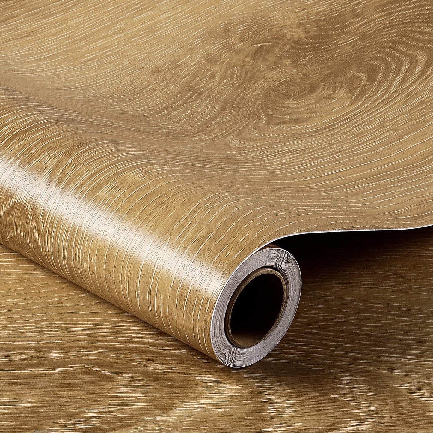 Livelynine Oak Wood Contact Paper Peel and Stick Thick Wood Contact Paper for Countertops Desk Kitchen Cabinet Wallpaper Peel and Stick Countertops Waterproof Vinyl Wrap Wood Laminate Roll 15.8x78.8