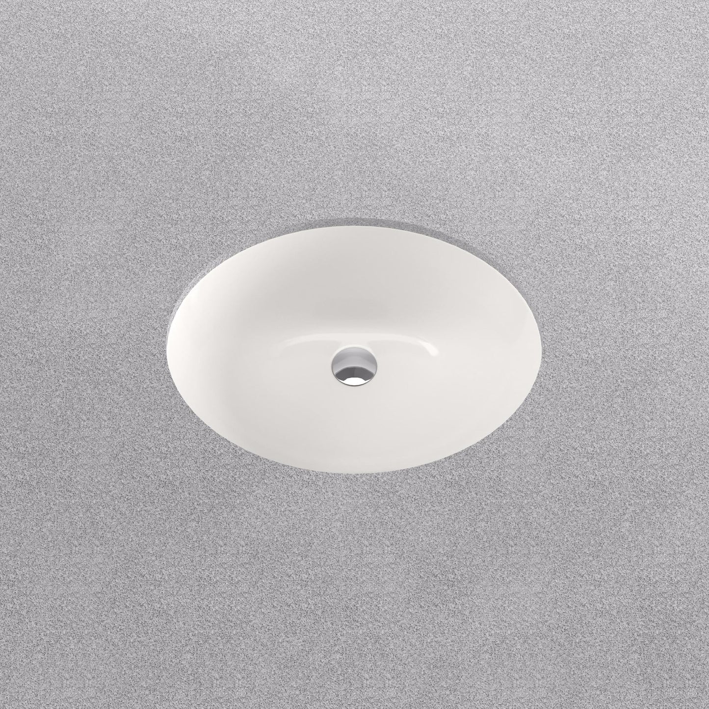 PROFLO PF1512U Comstock 17" Oval Vitreous China Undermount Bathroom Sink with Overflow - White