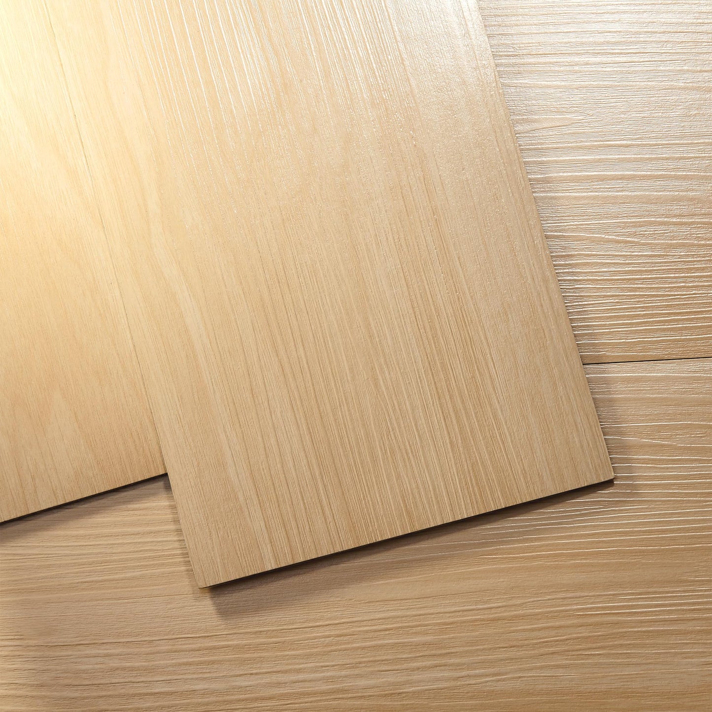 Hilarious Peel and Stick Vinyl Floor Tiles, Natural Maple Wood 36 Planks 54 Sq.Ft Waterproof Self Adhesive Vinyl Flooring Stick on Floor Tiles Luxury Vinyl Plank Flooring DIY for Bathroom, Kitchen, RV