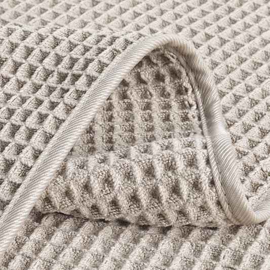 POLYTE 430 GSM Microfiber Lint Free Hand Towel, 16 x 30 in, 4 Pack (Waffle Weave)