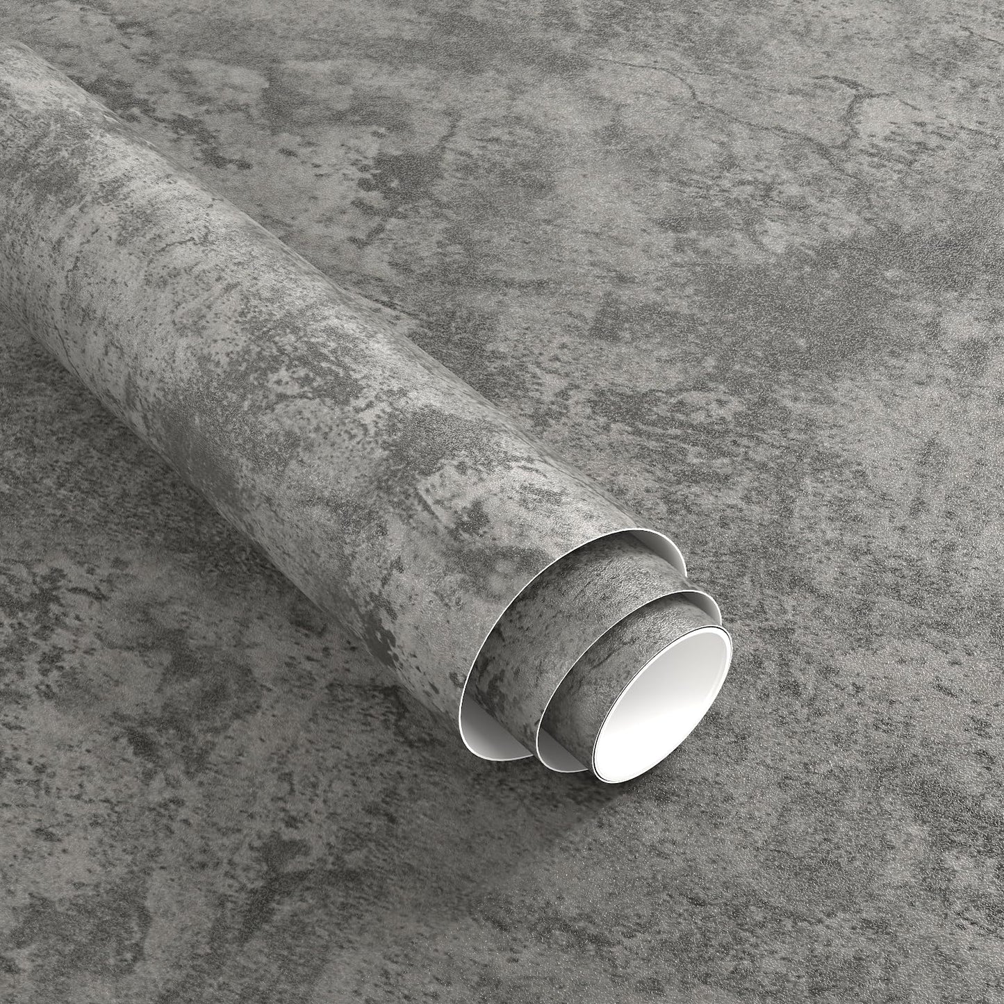 Magielif 30.3"x394" Grey Concrete Wallpaper Peel and Stick Matte Textured Gray Cement Contact Paper Removable Waterproof Vinyl Matte Industrial Style Wall Sticker for Kitchen Countertop Bathroom